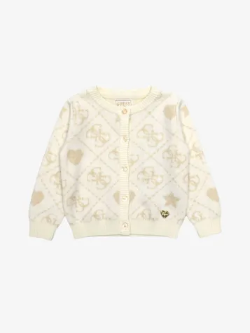 Meisjes Vest 4g Shiny Jacquard Gold