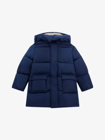 Jongens Winterjas Puffer Secret Blue