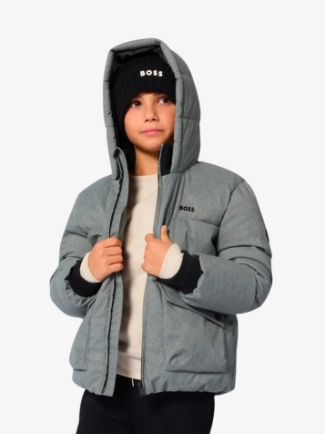 Jongens Winterjas Heergrijs