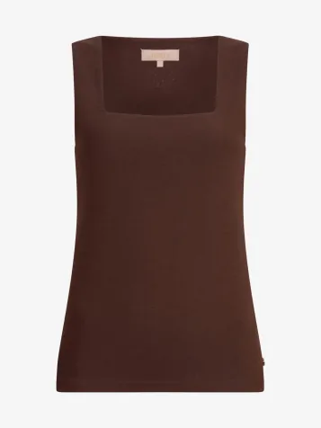 Dames Top Linde Dark Brown