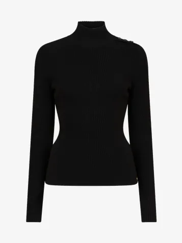 Dames Trui Col Loua Zwart