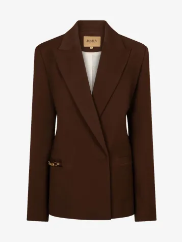 Dames Blazer Deacon Dark Brown