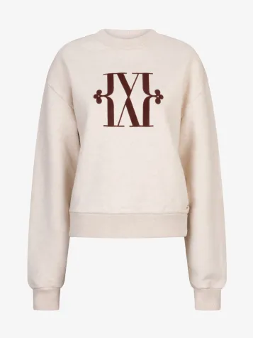 Dames Sweater Ebah Light Ecru Melange