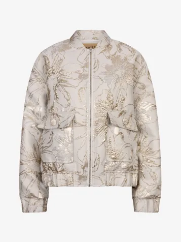 Dames Bomberjas Kelsey Stone Silver