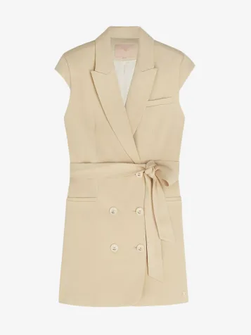 Dames Jurk Sterrin Light Beige