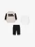 Karl Lagerfeld Kids Jongens Baby Joggingpak Zwart Beige