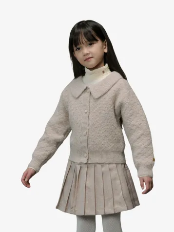 Meisjes Vest Omsky Knitted Hearts Of Gold