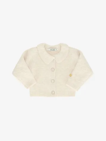 Meisjes Vest Ombely Knitted Warm Winter White