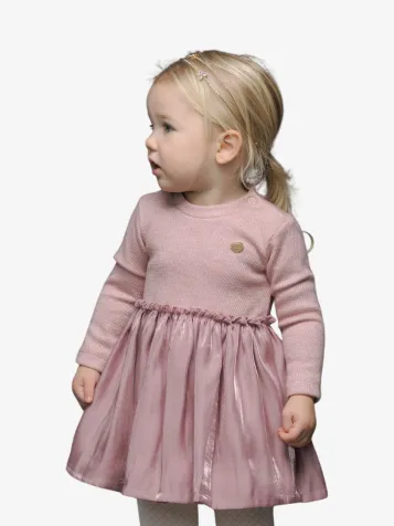 Meisjes Jurk Samsa Knit Silk Sweet Cerise