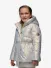 Le Chic Meisjes Winterjas Billie Foil Dots Peplum Silver Shadow