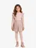 Le Chic Meisjes Longsleeve Nadya Knit Vibes Ruffle Cafe Au Lait