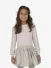 Le Chic Meisjes Jurk Salloon Knit Glitter Cafe Au Lait