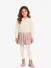 Le Chic Meisjes Vest Ombely Knitted Warm Winter White