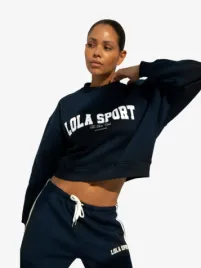 The Lola Club Dames Sweater Jade Navy