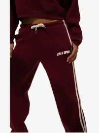 The Lola Club Dames Joggingbroek Jade Cherry Red