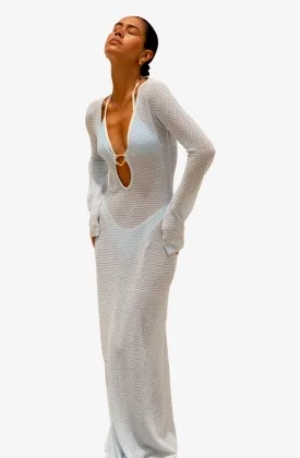 The Lola Club Dames Jurk Lio Maxi Blauw