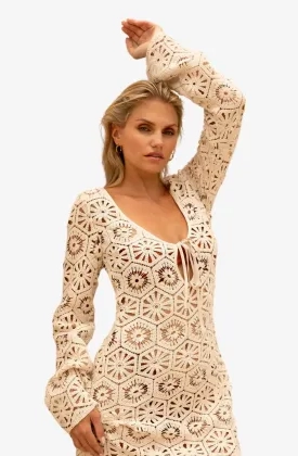 The Lola Club Dames Jurk Mya Crochet 