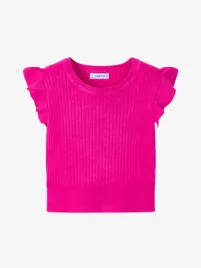 Mayoral Meisjes Shirt Roezels Magenta