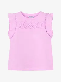 Mayoral Meisjes Shirt Roezels Mauve