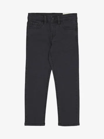 Jongens Spijkerbroek Basic Slim Fit Zwart