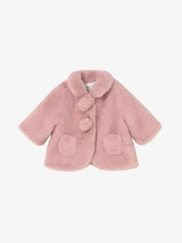 Meisjes Winterjas Faux Fur Petal