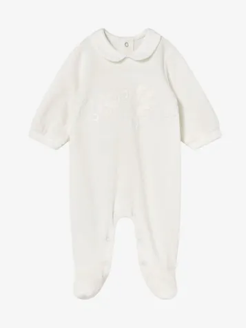 Meisjes Boxpakje Velour Natural