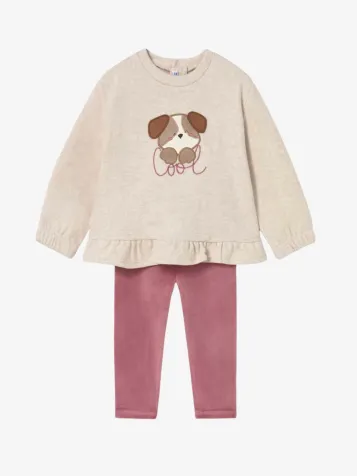 Meisjes Set Legging Rose