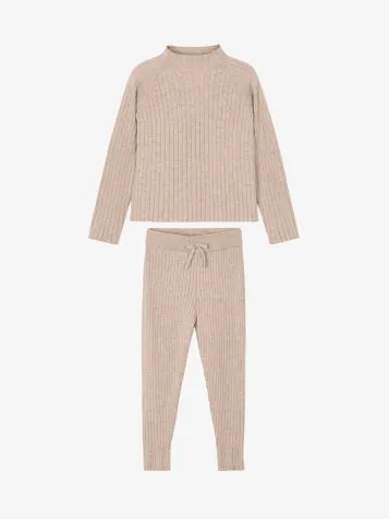 Meisjes Set Rib Toffee 