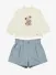 Mayoral Meisjes Set Cream Blue Bell