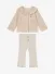 Mayoral Meisjes Set Rib Knit Sand