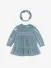 Mayoral Meisjes Jurk Velvet Headband Blue Bell