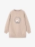 Mayoral Meisjes Jurk Fleece Stipes Hazelnut