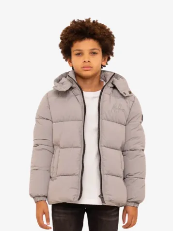 Jongens Winterjas Donn Puffer Grey Plain