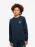 Malelions Junior Jongens Sweater Counter Navy Bright Yellow