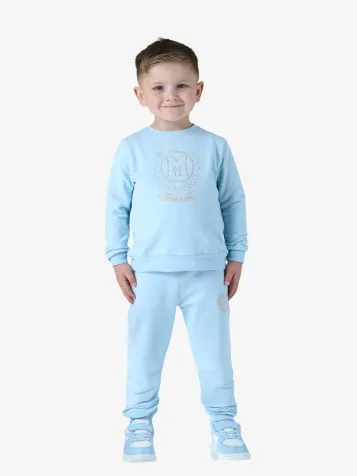 Jongens Joggingpak Jaxon Crest Embroidery Sky Blue
