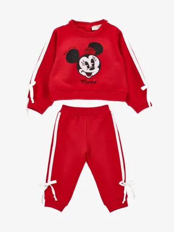 Meisjes Baby Joggingpak Minnie Rubino