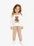 Monnalisa Meisjes Joggingpak Hoodie Panna Ecru