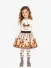 Monnalisa Meisjes Rok Teddy Panna Marrone