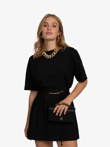 Dames Jurk T-shirt Karloo Zwart
