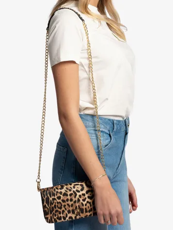 Dames Tas Abby Leopard Toffee