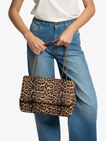 Dames Tas Avril Leopard Toffee