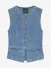 Nikkie By Nikkie Plessen Dames Gilet Kyle Mid Blue