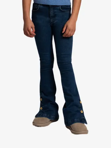 Meisjes Spijkerbroek Saar Jeans Dark Blue Denim