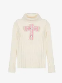 Patachou Meisjes Trui Kids Girl Blush Pink Ecru