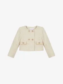 Patachou Meisjes Vest Kids Girl Party Gold Ecru Gold