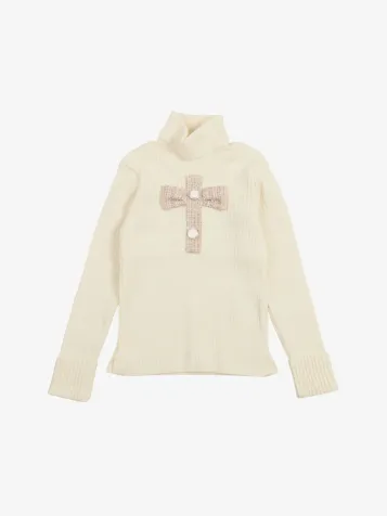 Meisjes Trui Kids Girl Blush Pink Beige