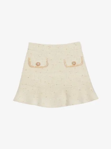 Meisjes Rok Kids Girl Party Pink Ecru Gold