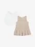 Patachou Meisjes Jurk Mini Girl Soft Beige