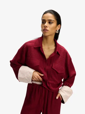 Dames Blouse Relaxed Cropped Lyloe