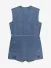 Refined Department Dames Jurk Giulia Gilet Denim Blue